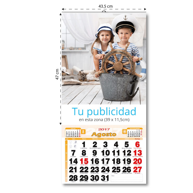 Mapim Calendario Laminas 43.5 cm